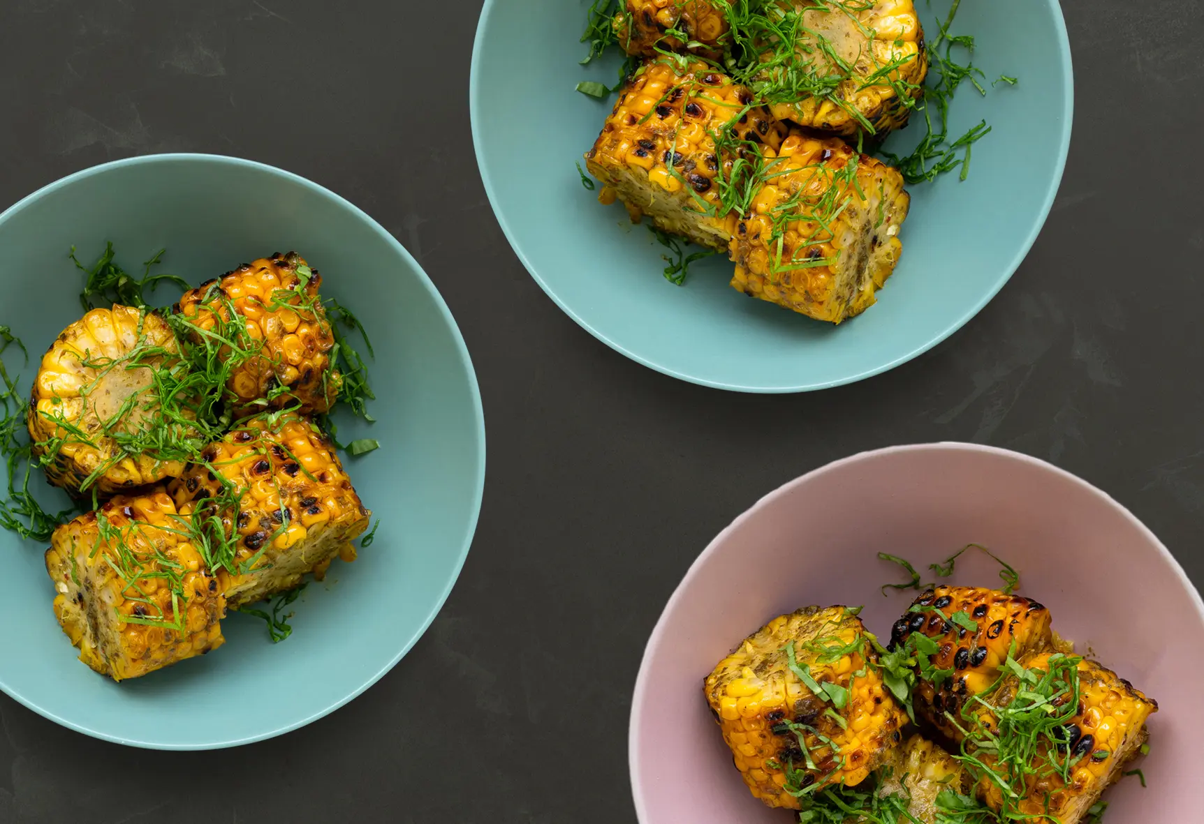side - charred corn
